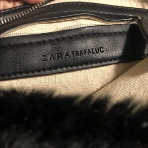 Zara Faux Fur bag/ wristlet